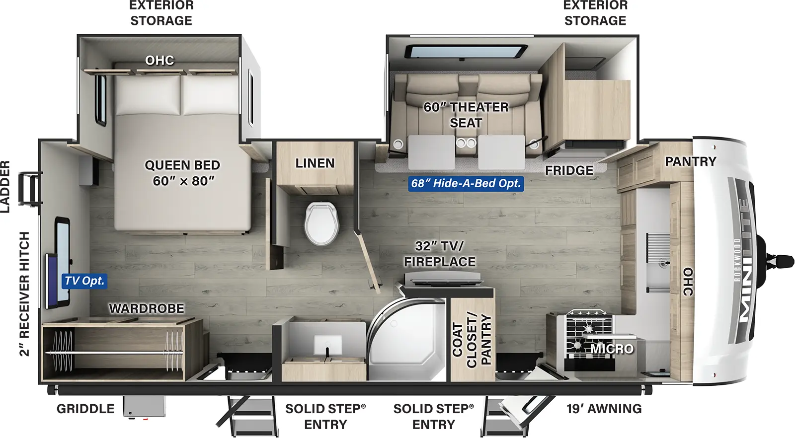 Rockwood Mini Lite 2516S Floorplan